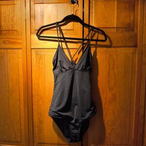 Athleta Black One Piece Swimsuit Size Medium Women's